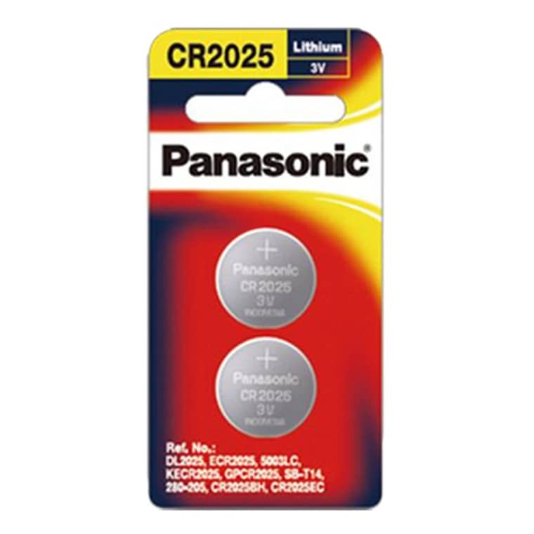 Panasonic 3V CR2025 Lithium Batteries Battery (CR-2025PG/2B)  Ascent NZ